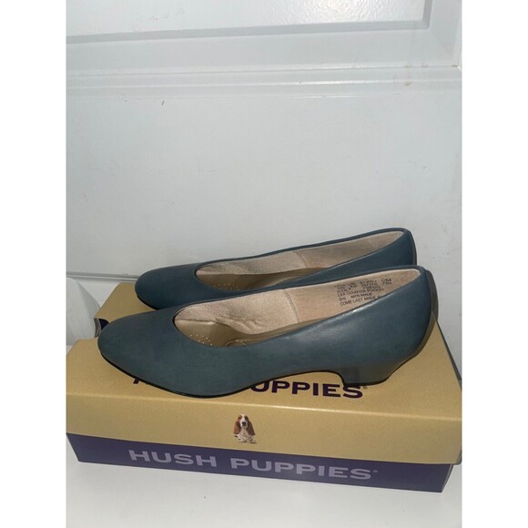 Hush Puppies Vintage New In Box Womens Angel Gray Roundtoe Low Heel Pumps size 6 - Picture 1 of 7